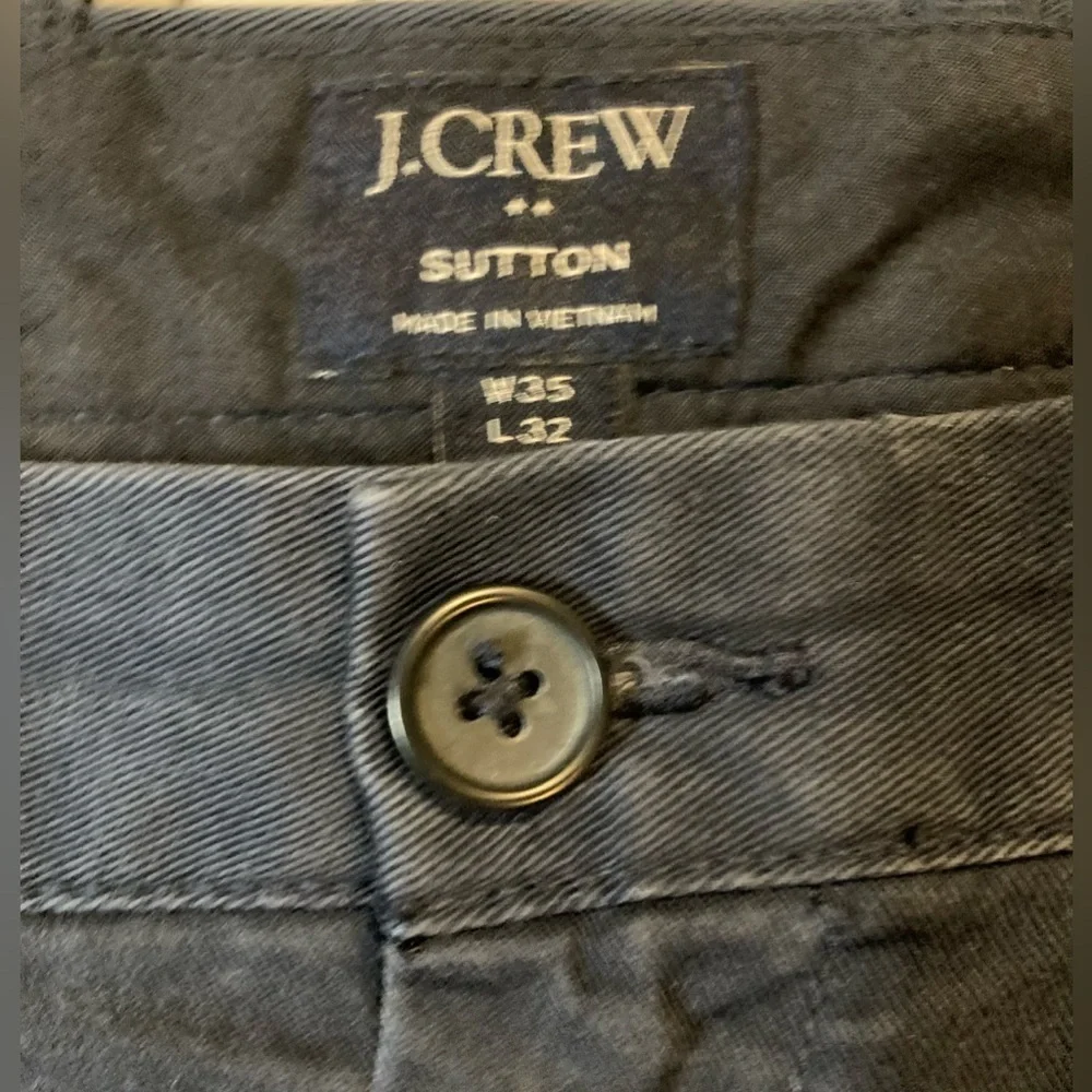 J. Crew Men’s Size 35/32 Navy Sutton Chino‎ Pants